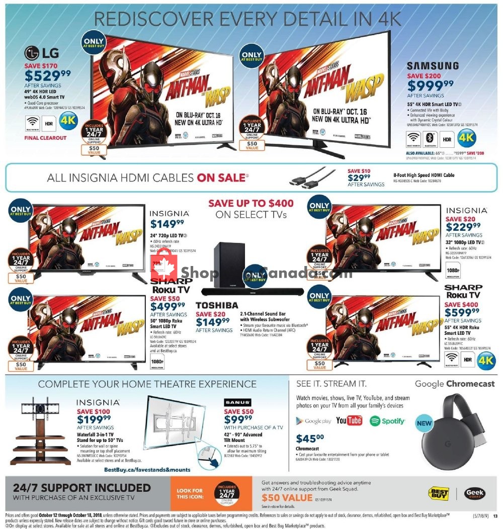 Best Buy flyer from Friday October 12, 2018 to Thursday October 18, 2018 - page 35