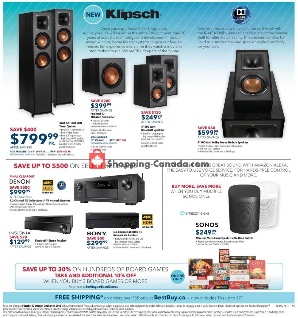 Best Buy flyer from Friday October 12, 2018 to Thursday October 18, 2018 - page 37
