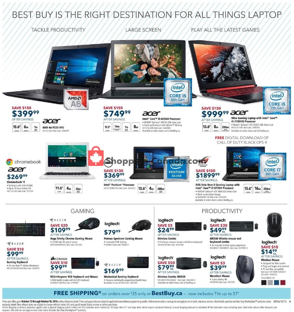 Best Buy flyer from Friday October 12, 2018 to Thursday October 18, 2018 - page 9