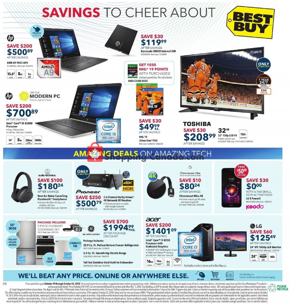 Best Buy flyer from Friday October 19, 2018 to Thursday October 25, 2018 - page 2