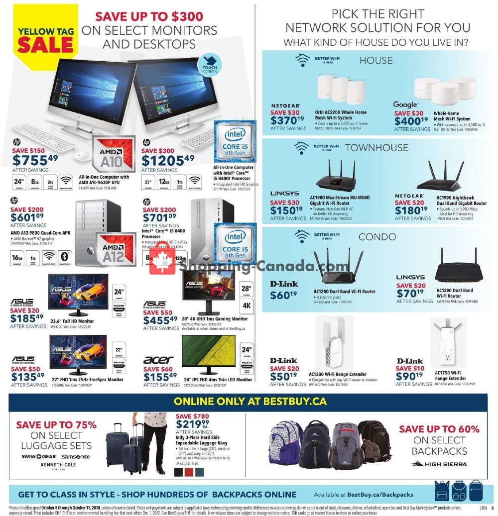 Best Buy flyer from Friday October 5, 2018 to Thursday October 11, 2018 - page 10