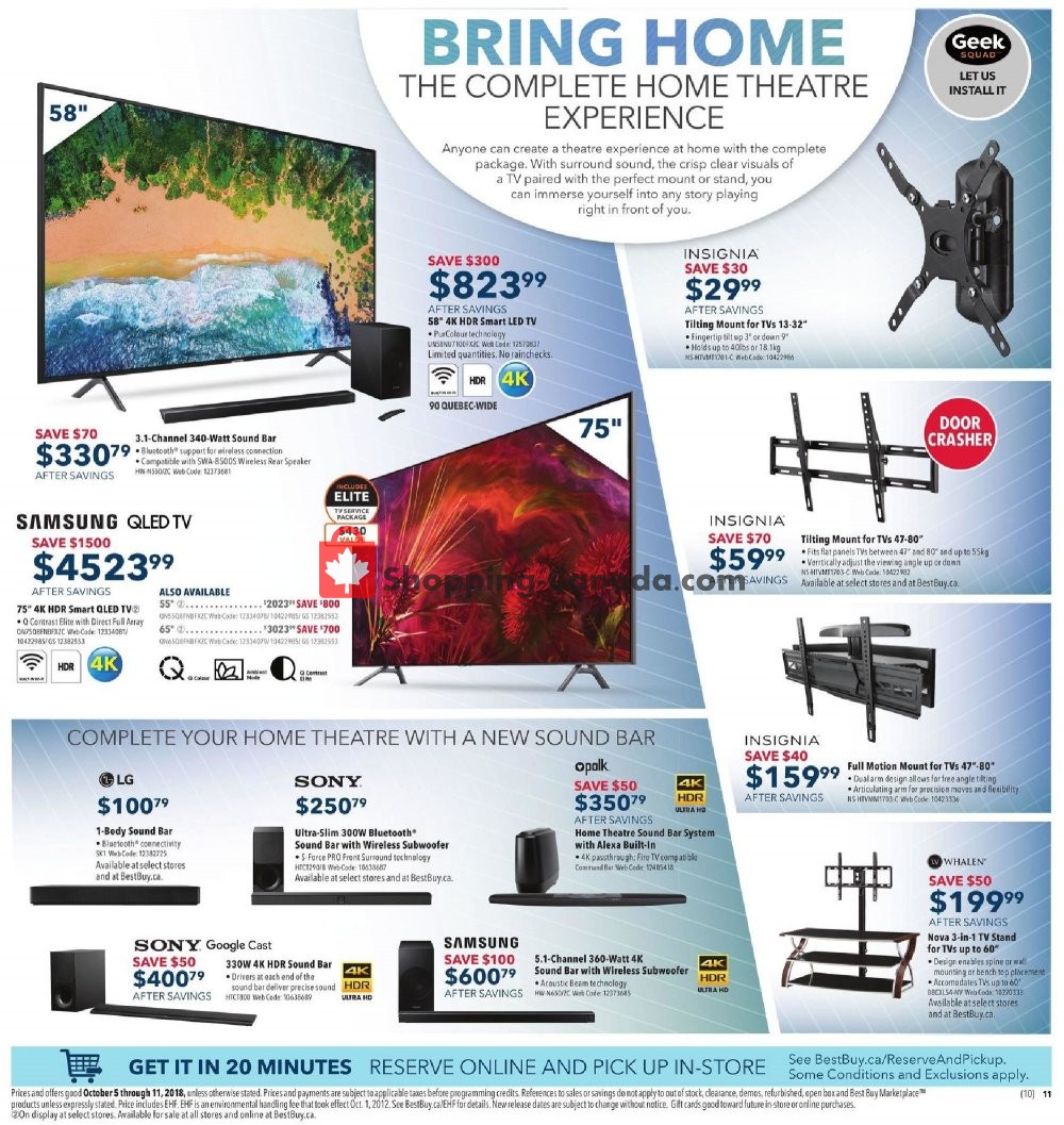Best Buy flyer from Friday October 5, 2018 to Thursday October 11, 2018 - page 28