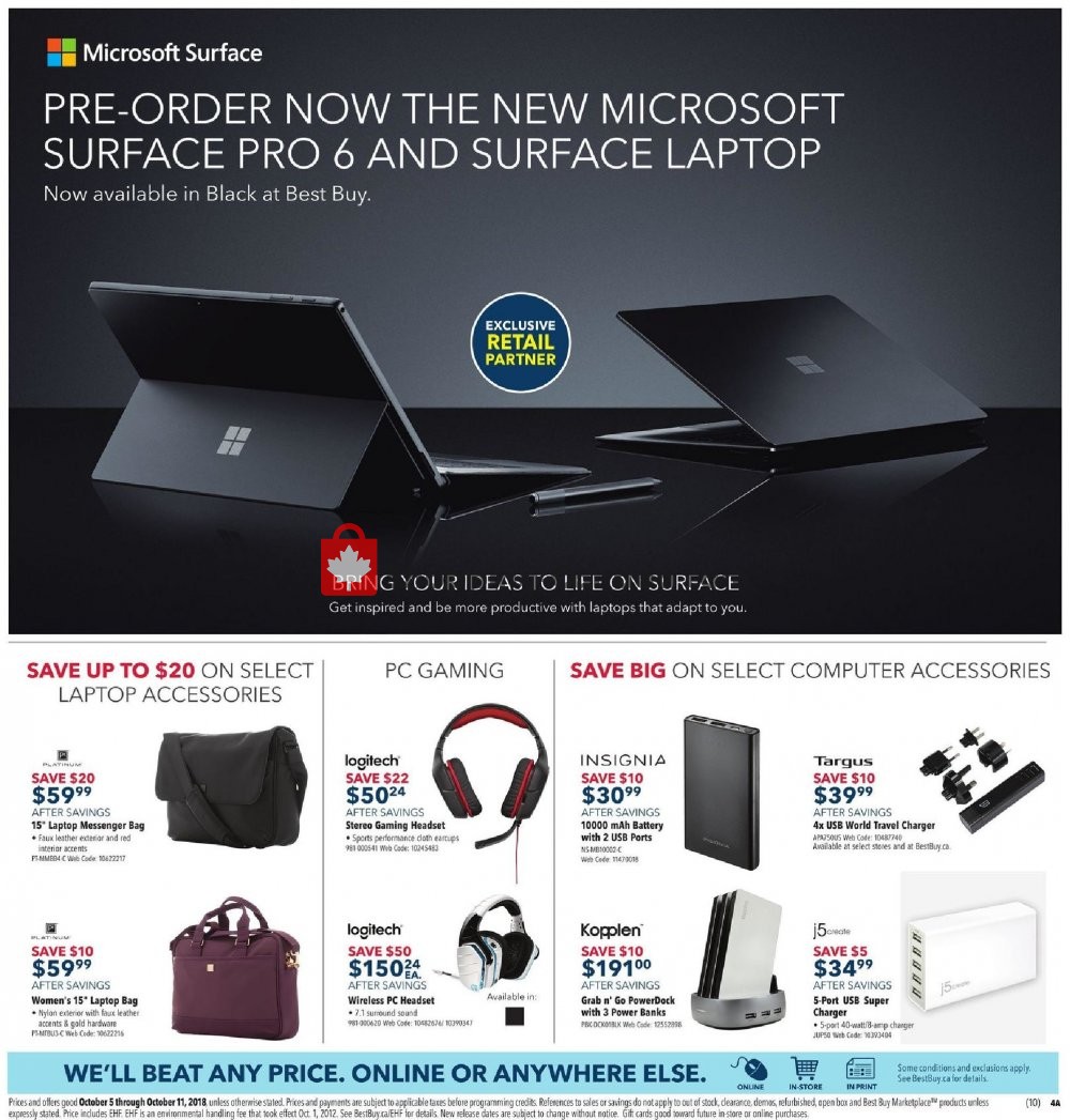 Best Buy flyer from Friday October 5, 2018 to Thursday October 11, 2018 - page 8