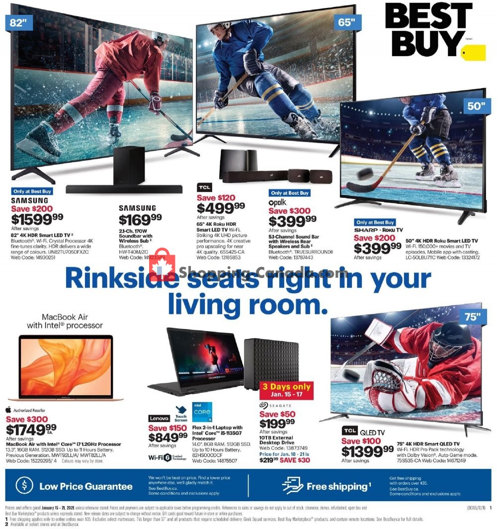Best Buy flyer from Friday January 15, 2021 to Thursday January 21, 2021 - page 1