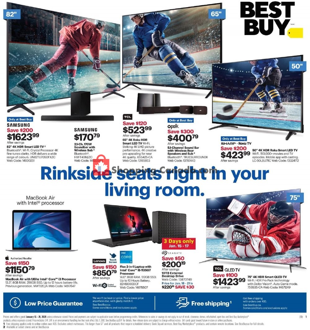 Best Buy flyer from Friday January 15, 2021 to Thursday January 21, 2021 - page 1