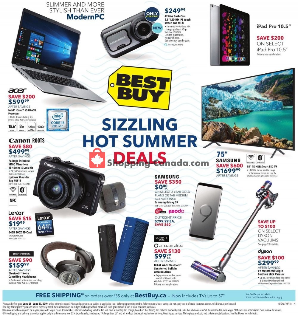 Best Buy flyer from Friday June 21, 2019 to Thursday June 27, 2019 - page 1