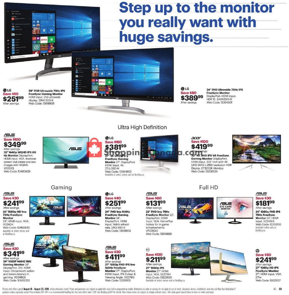Best Buy flyer from Friday August 16, 2019 to Thursday August 22, 2019 - page 11