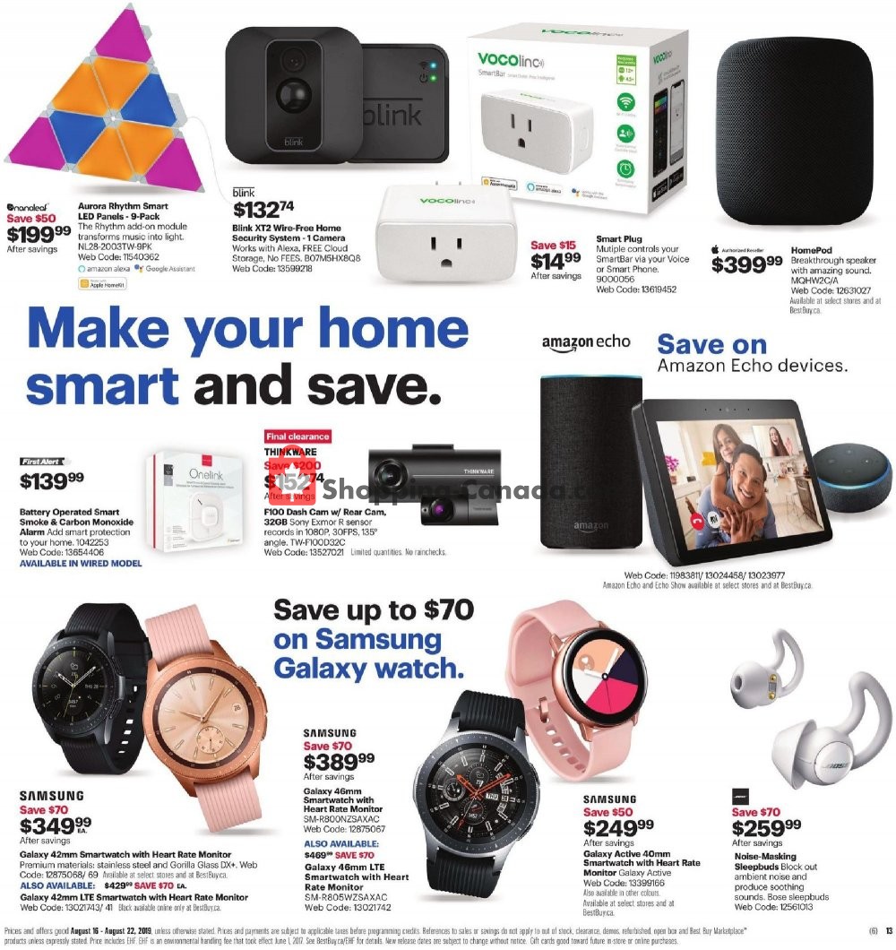 Best Buy flyer from Friday August 16, 2019 to Thursday August 22, 2019 - page 22