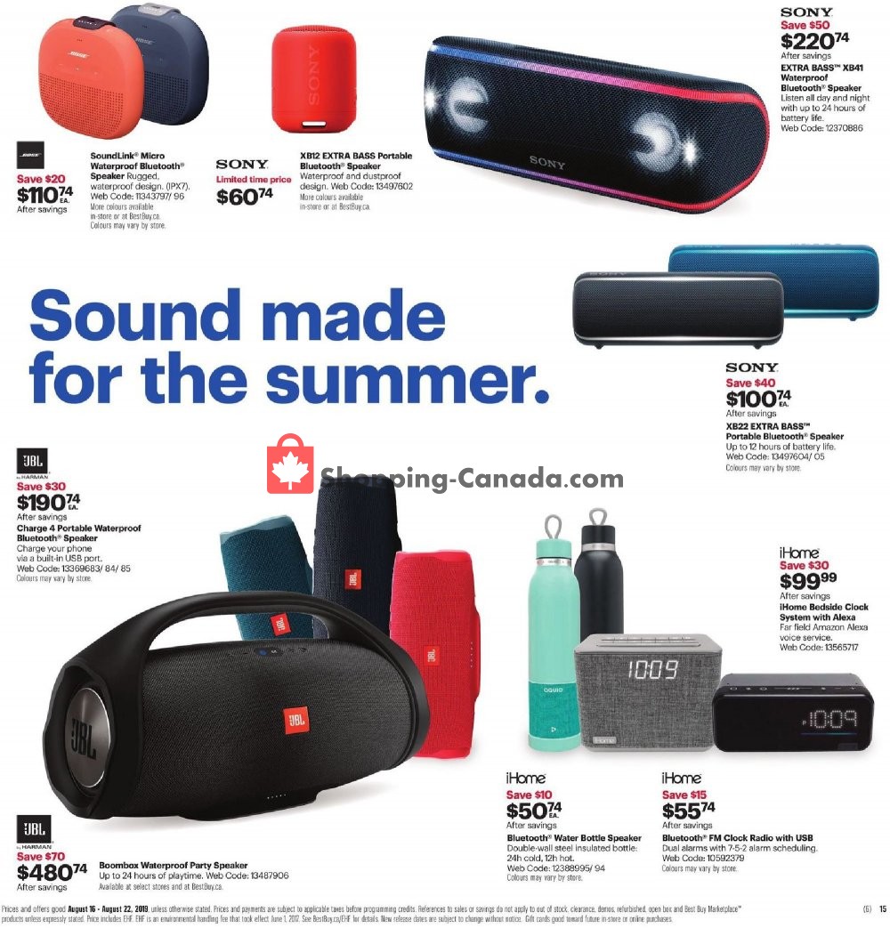 Best Buy flyer from Friday August 16, 2019 to Thursday August 22, 2019 - page 27