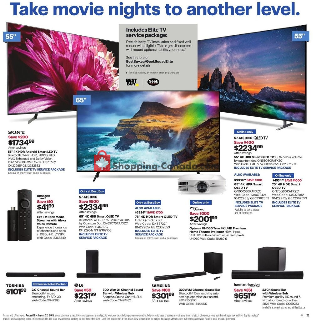 Best Buy flyer from Friday August 16, 2019 to Thursday August 22, 2019 - page 34