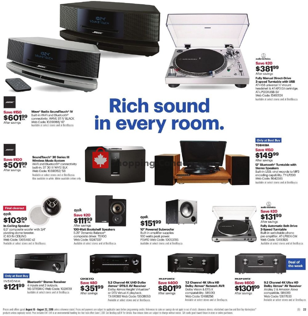 Best Buy flyer from Friday August 16, 2019 to Thursday August 22, 2019 - page 36