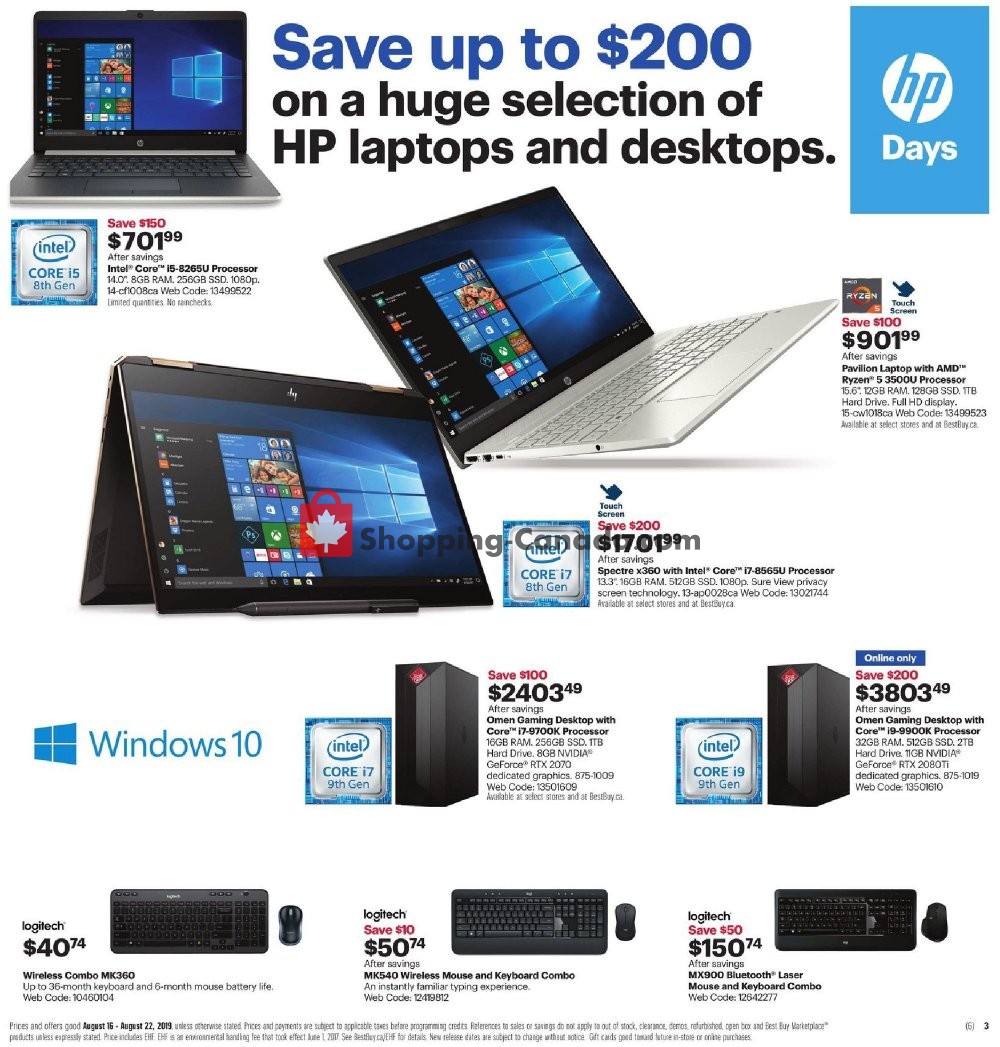 Best Buy flyer from Friday August 16, 2019 to Thursday August 22, 2019 - page 6