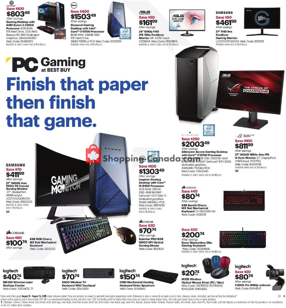 Best Buy flyer from Friday August 9, 2019 to Thursday August 15, 2019 - page 10