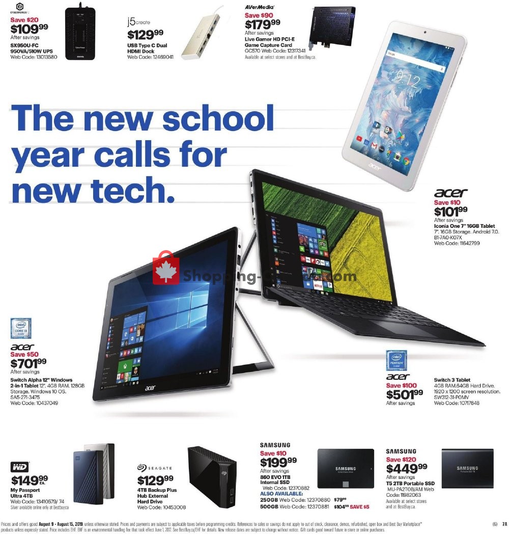 Best Buy flyer from Friday August 9, 2019 to Thursday August 15, 2019 - page 13