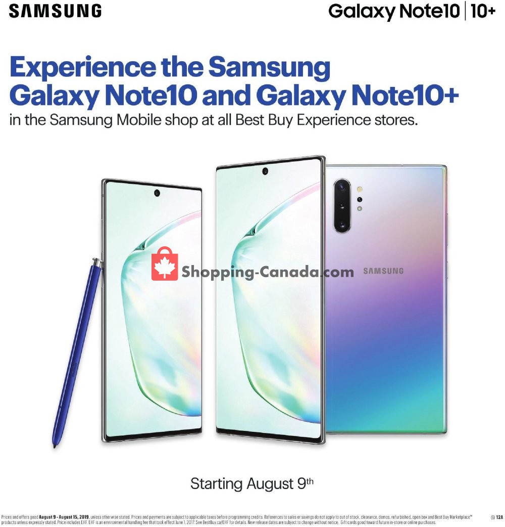 Best Buy flyer from Friday August 9, 2019 to Thursday August 15, 2019 - page 24
