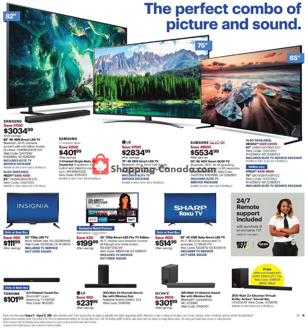 Best Buy flyer from Friday August 9, 2019 to Thursday August 15, 2019 - page 30