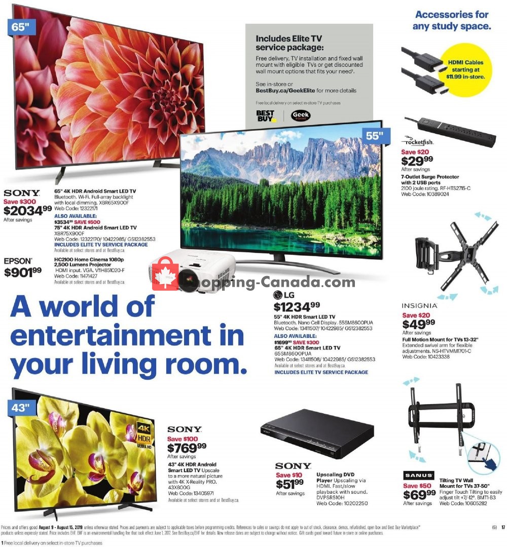 Best Buy flyer from Friday August 9, 2019 to Thursday August 15, 2019 - page 31