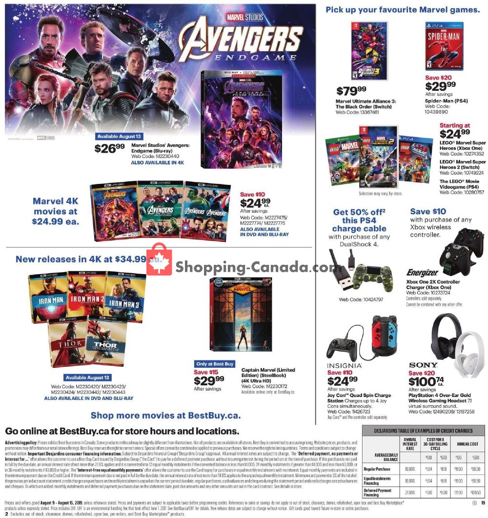 Best Buy flyer from Friday August 9, 2019 to Thursday August 15, 2019 - page 33