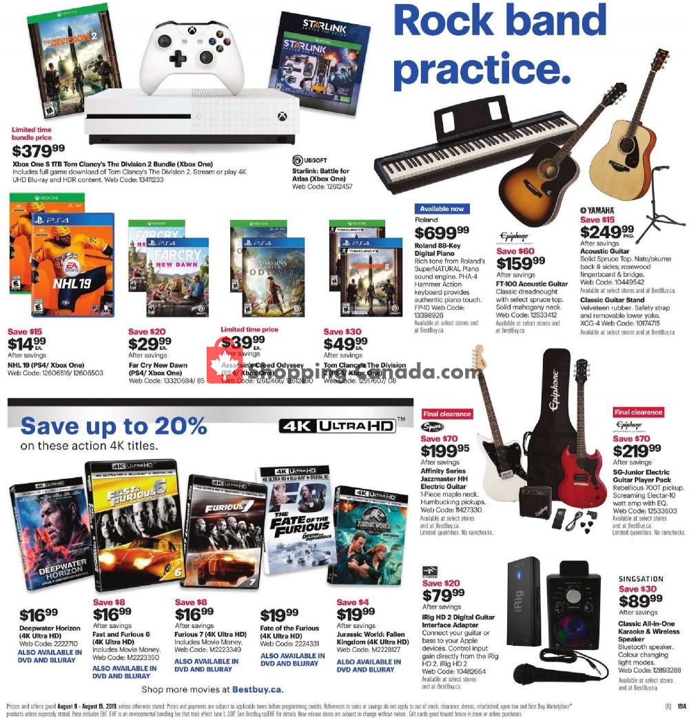Best Buy flyer from Friday August 9, 2019 to Thursday August 15, 2019 - page 34