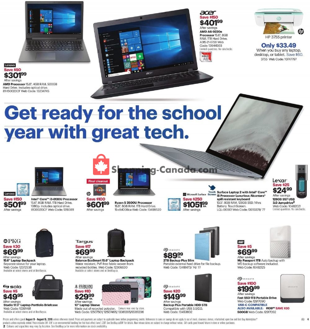 Best Buy flyer from Friday August 9, 2019 to Thursday August 15, 2019 - page 8