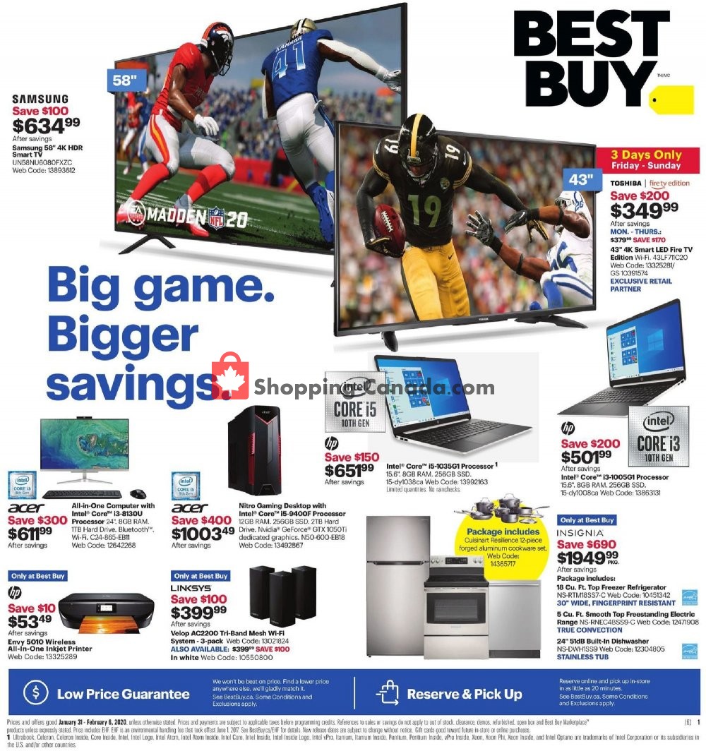 Best Buy flyer from Friday January 31, 2020 to Thursday February 6, 2020 - page 1