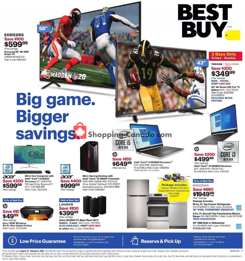 Best Buy flyer from Friday January 31, 2020 to Thursday February 6, 2020 - page 1