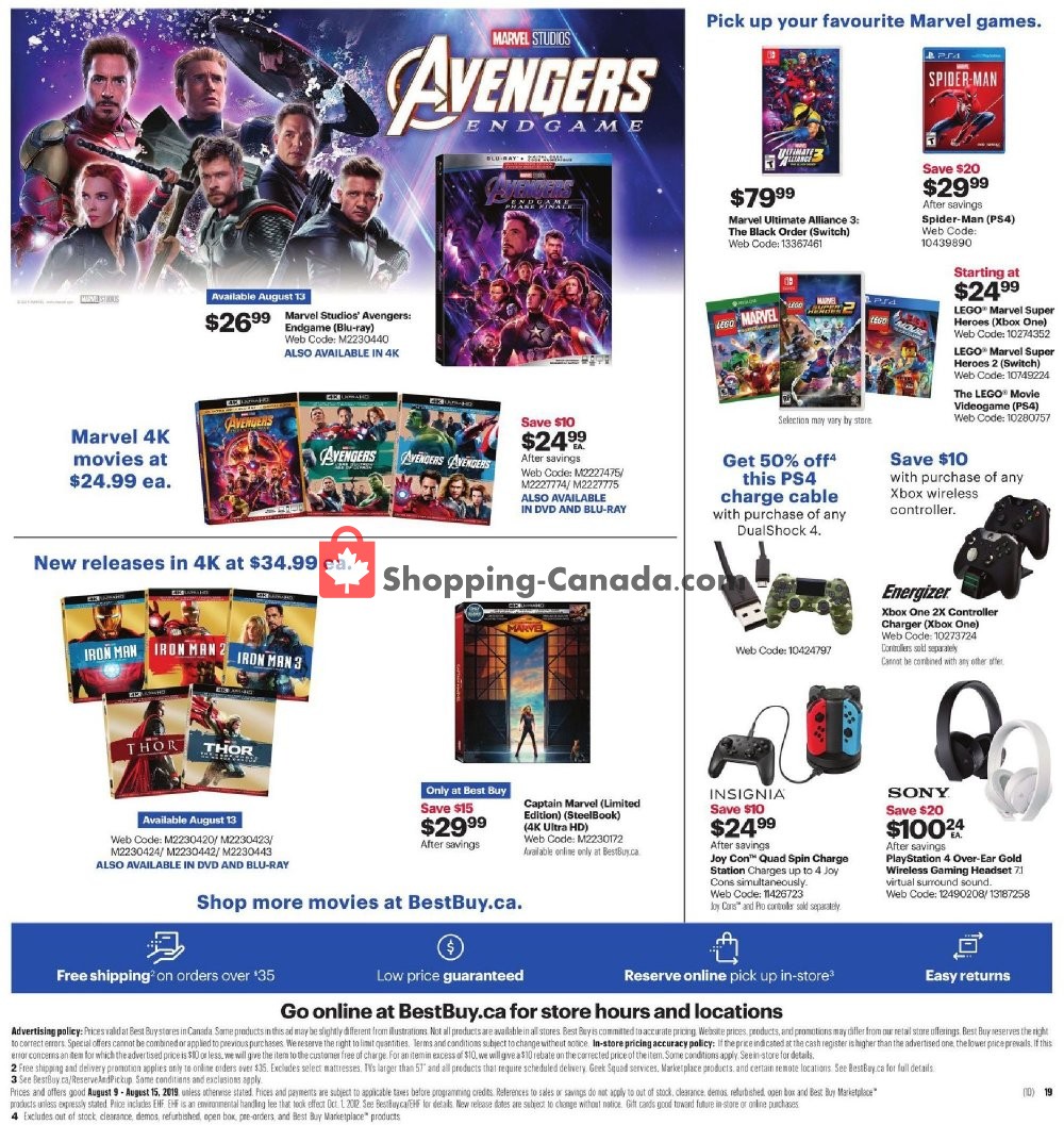 Best Buy flyer from Friday August 9, 2019 to Thursday August 15, 2019 - page 34