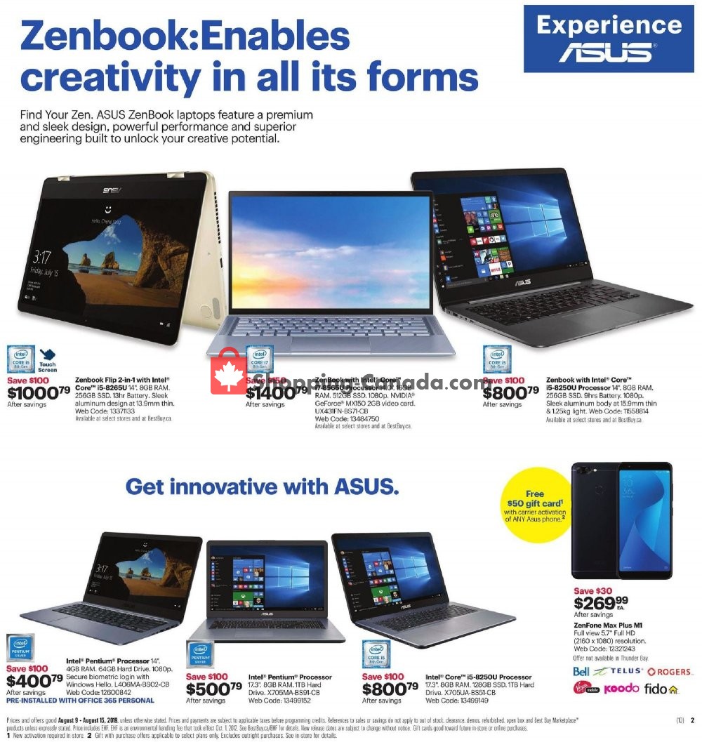 Best Buy flyer from Friday August 9, 2019 to Thursday August 15, 2019 - page 4
