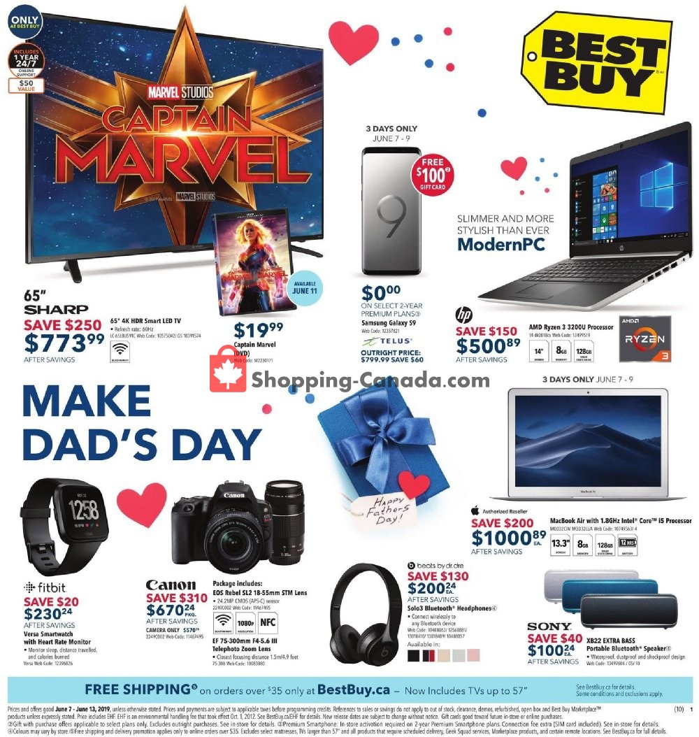 Best Buy flyer from Friday June 7, 2019 to Thursday June 13, 2019 - page 1