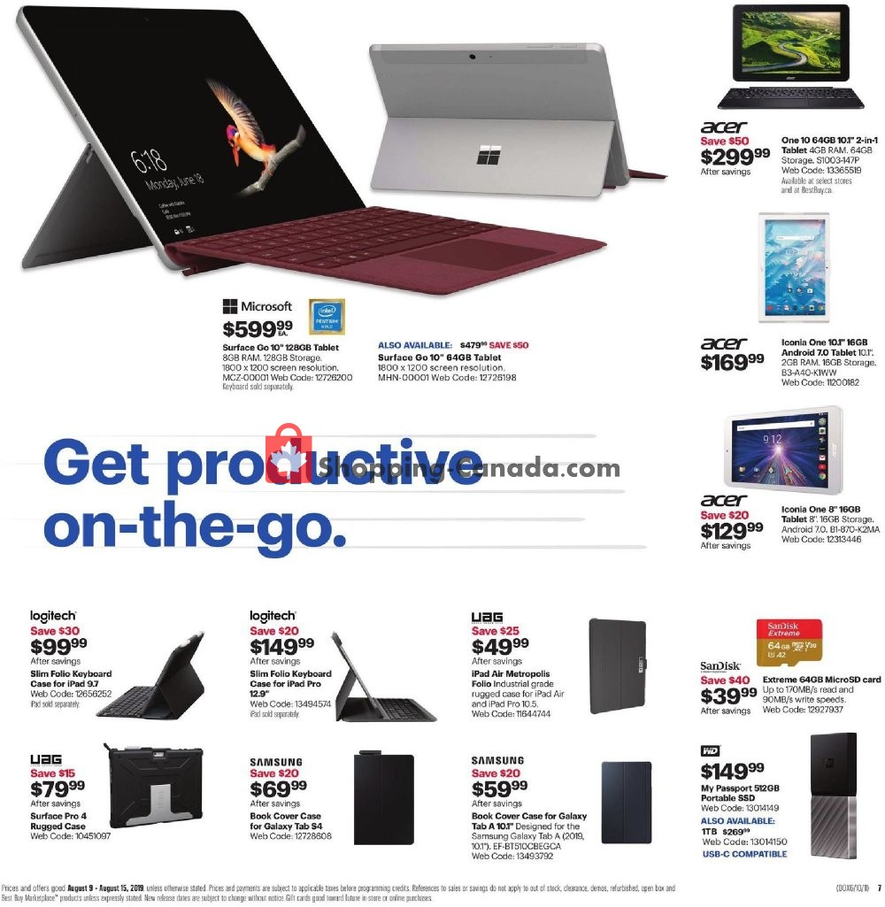 Best Buy flyer from Friday August 9, 2019 to Thursday August 15, 2019 - page 12