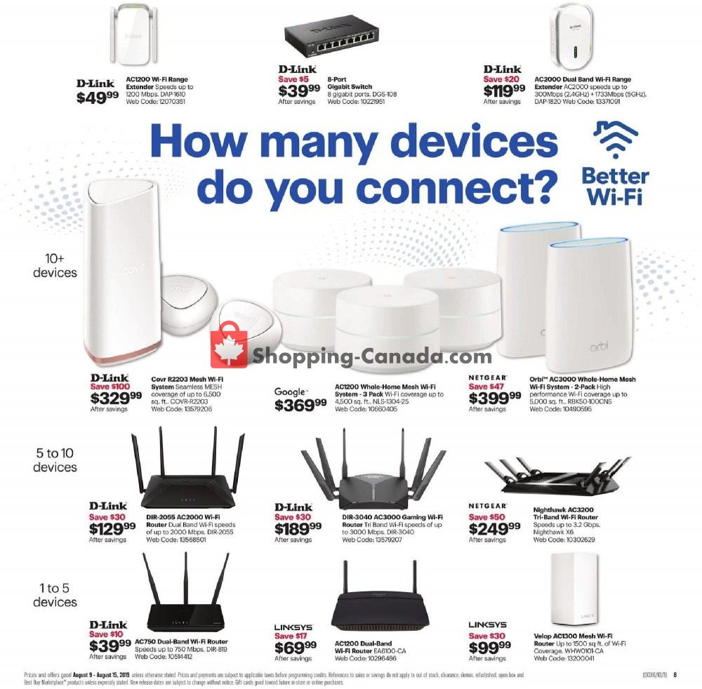 Best Buy flyer from Friday August 9, 2019 to Thursday August 15, 2019 - page 14