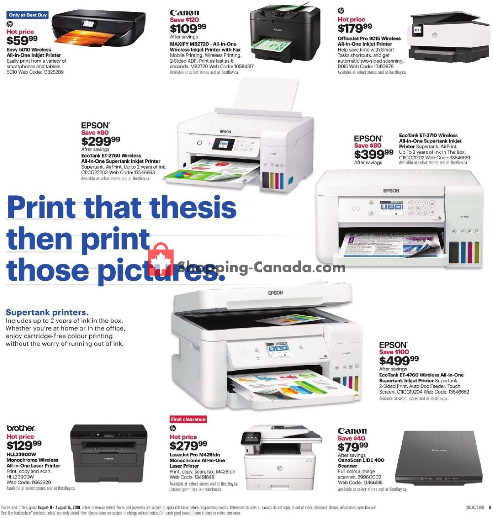 Best Buy flyer from Friday August 9, 2019 to Thursday August 15, 2019 - page 15