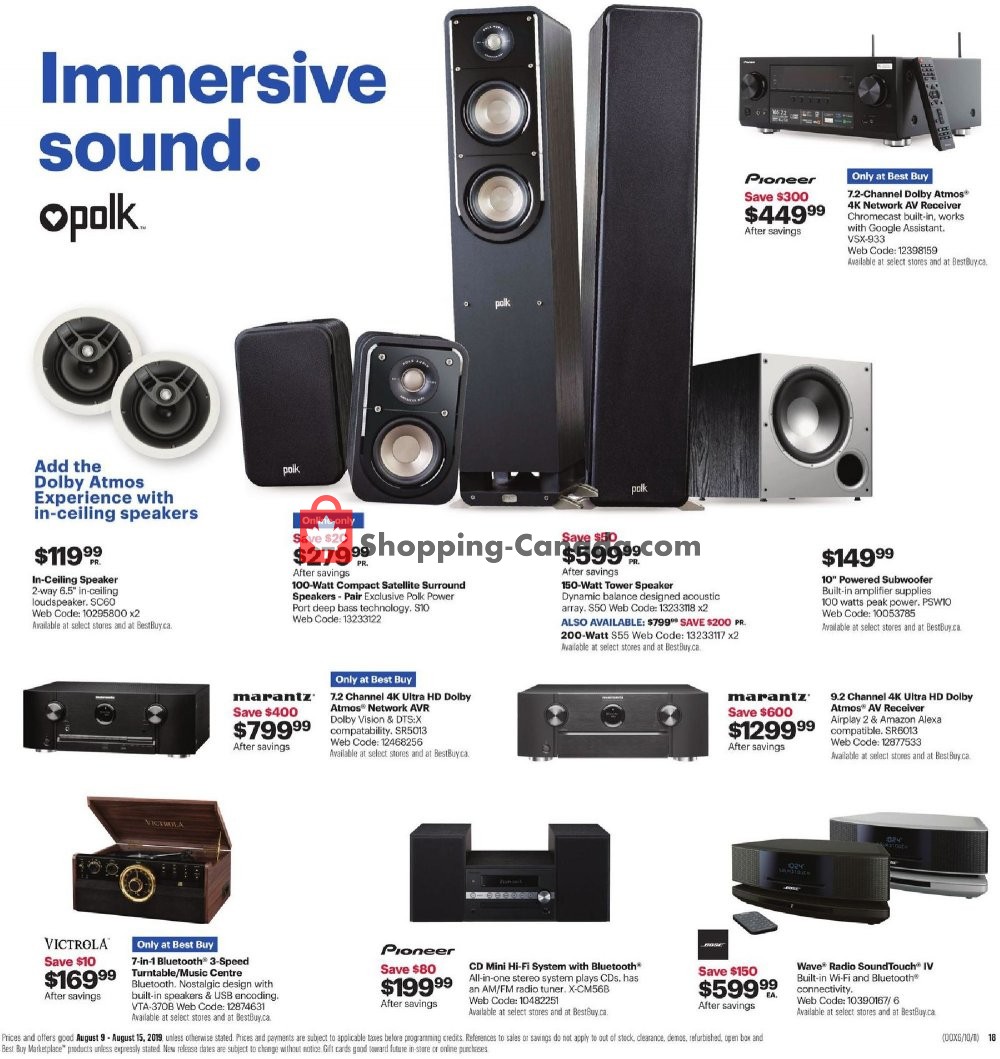 Best Buy flyer from Friday August 9, 2019 to Thursday August 15, 2019 - page 34