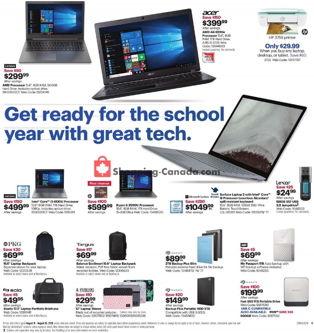 Best Buy flyer from Friday August 9, 2019 to Thursday August 15, 2019 - page 8