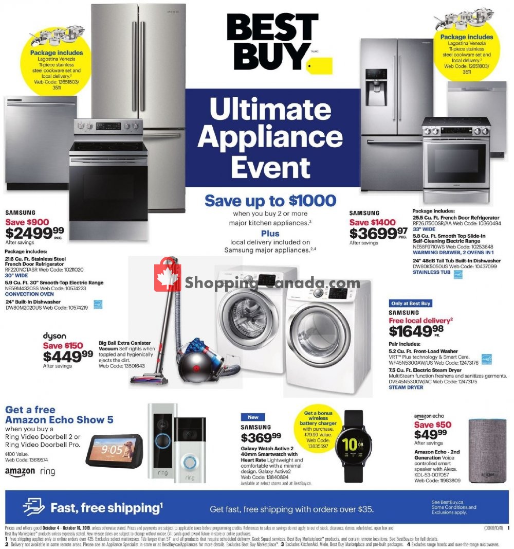 Best Buy Canada, flyer (Special Offer West) October 4 October 10