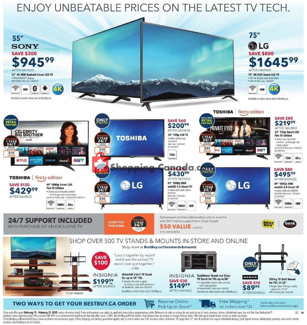Best Buy flyer from Friday February 15, 2019 to Thursday February 21, 2019 - page 19