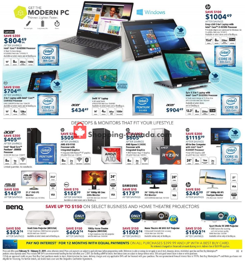Best Buy Canada Flyer Unbeatable Prices Atlantic February 15 
