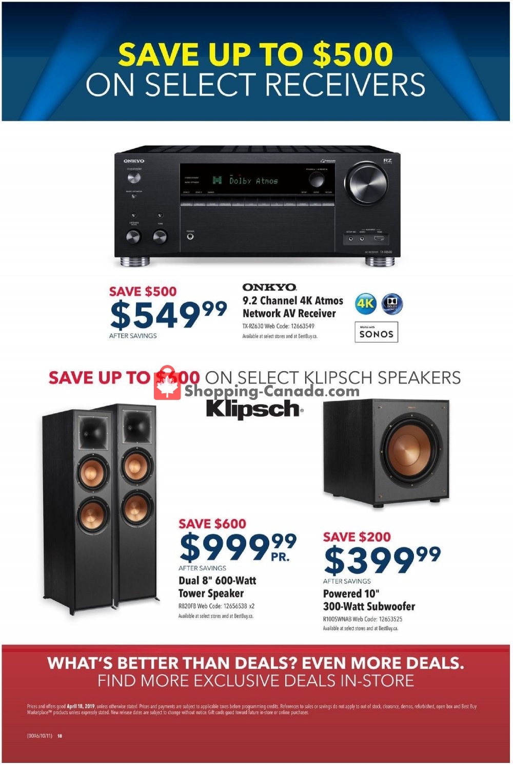 Best Buy flyer from Thursday April 18, 2019 to Thursday April 18, 2019 - page 18