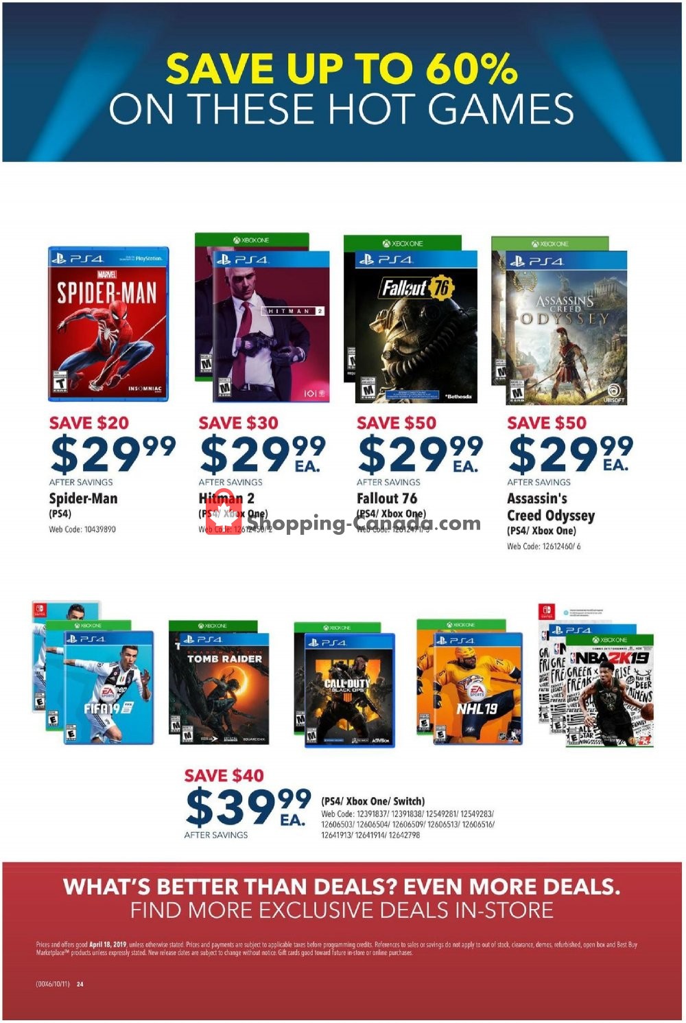 Best Buy flyer from Thursday April 18, 2019 to Thursday April 18, 2019 - page 24