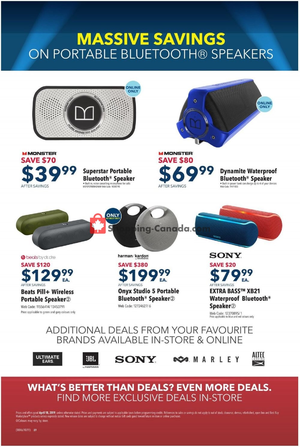 Best Buy flyer from Thursday April 18, 2019 to Thursday April 18, 2019 - page 27