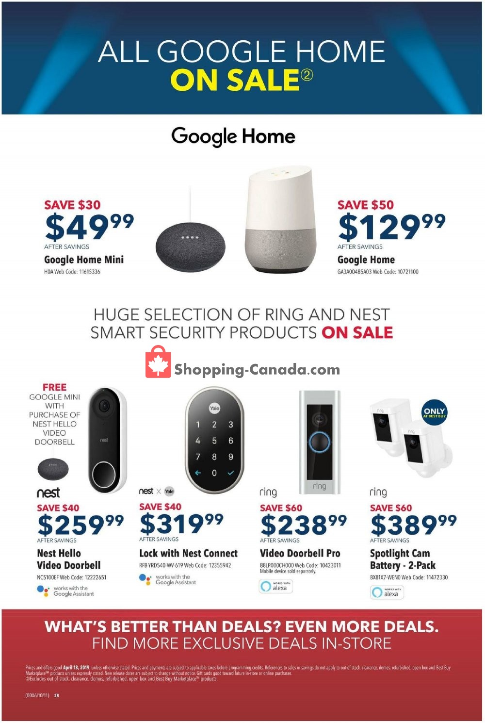 Best Buy flyer from Thursday April 18, 2019 to Thursday April 18, 2019 - page 28