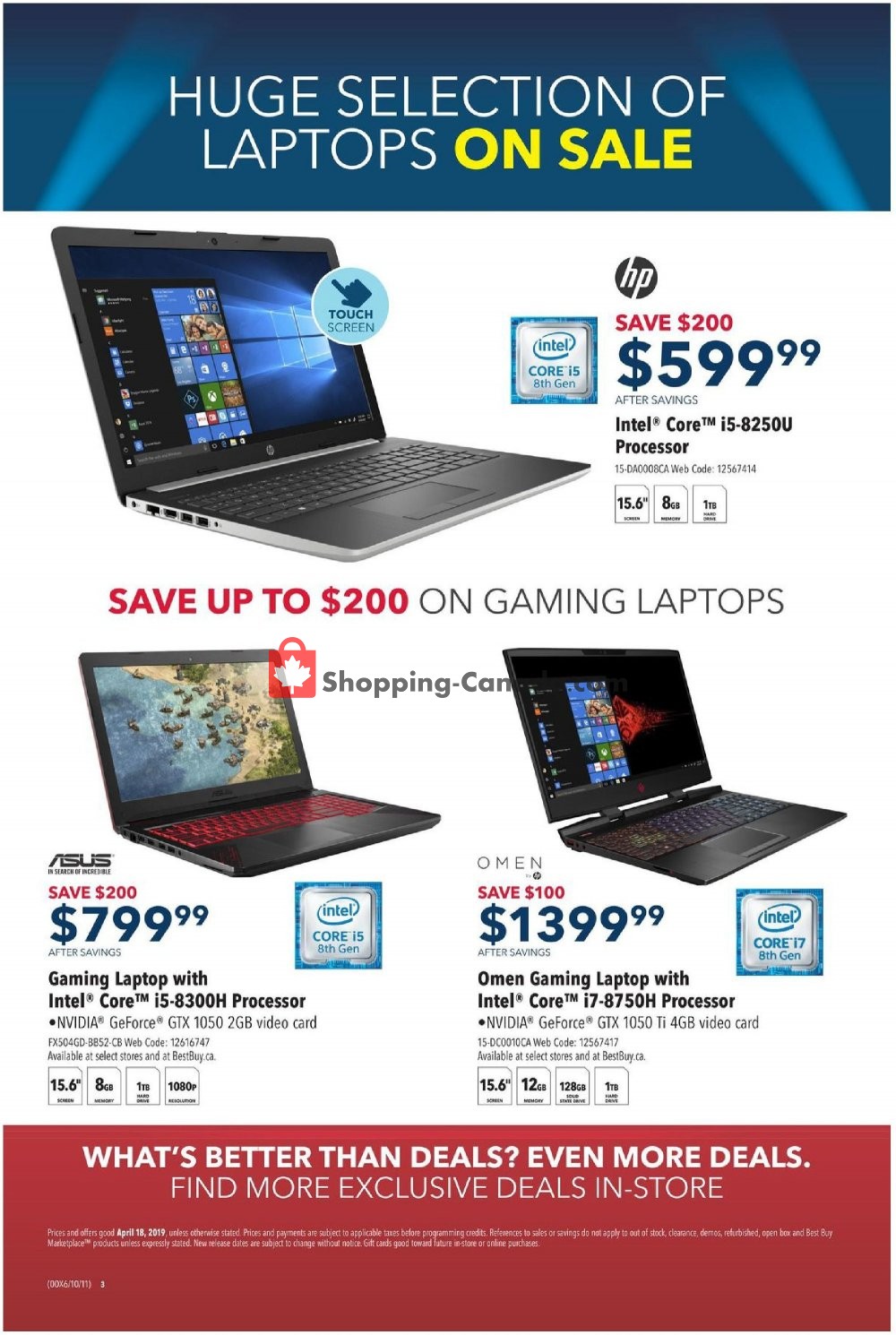 Best Buy flyer from Thursday April 18, 2019 to Thursday April 18, 2019 - page 3