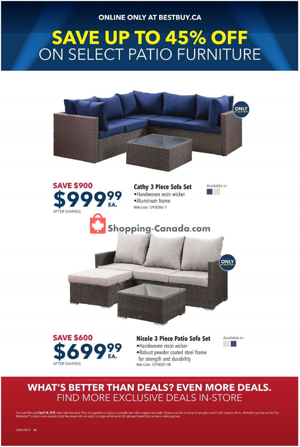 Best Buy flyer from Thursday April 18, 2019 to Thursday April 18, 2019 - page 34