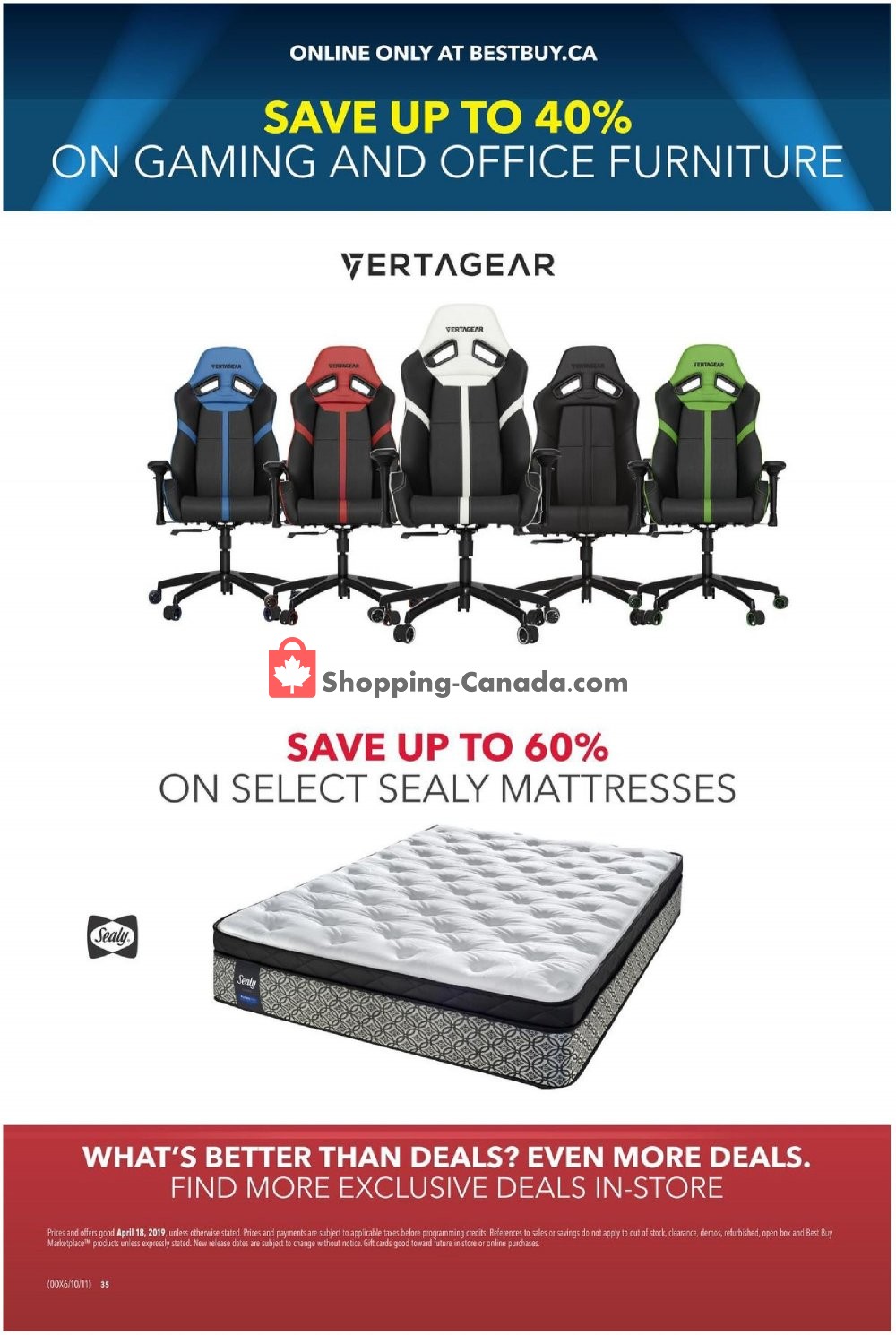 Best Buy flyer from Thursday April 18, 2019 to Thursday April 18, 2019 - page 35