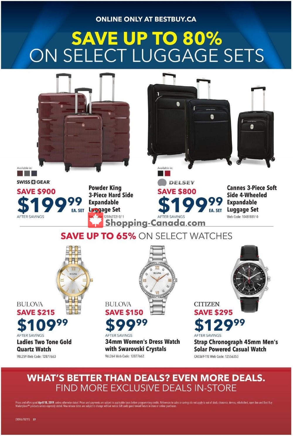 Best Buy flyer from Thursday April 18, 2019 to Thursday April 18, 2019 - page 37