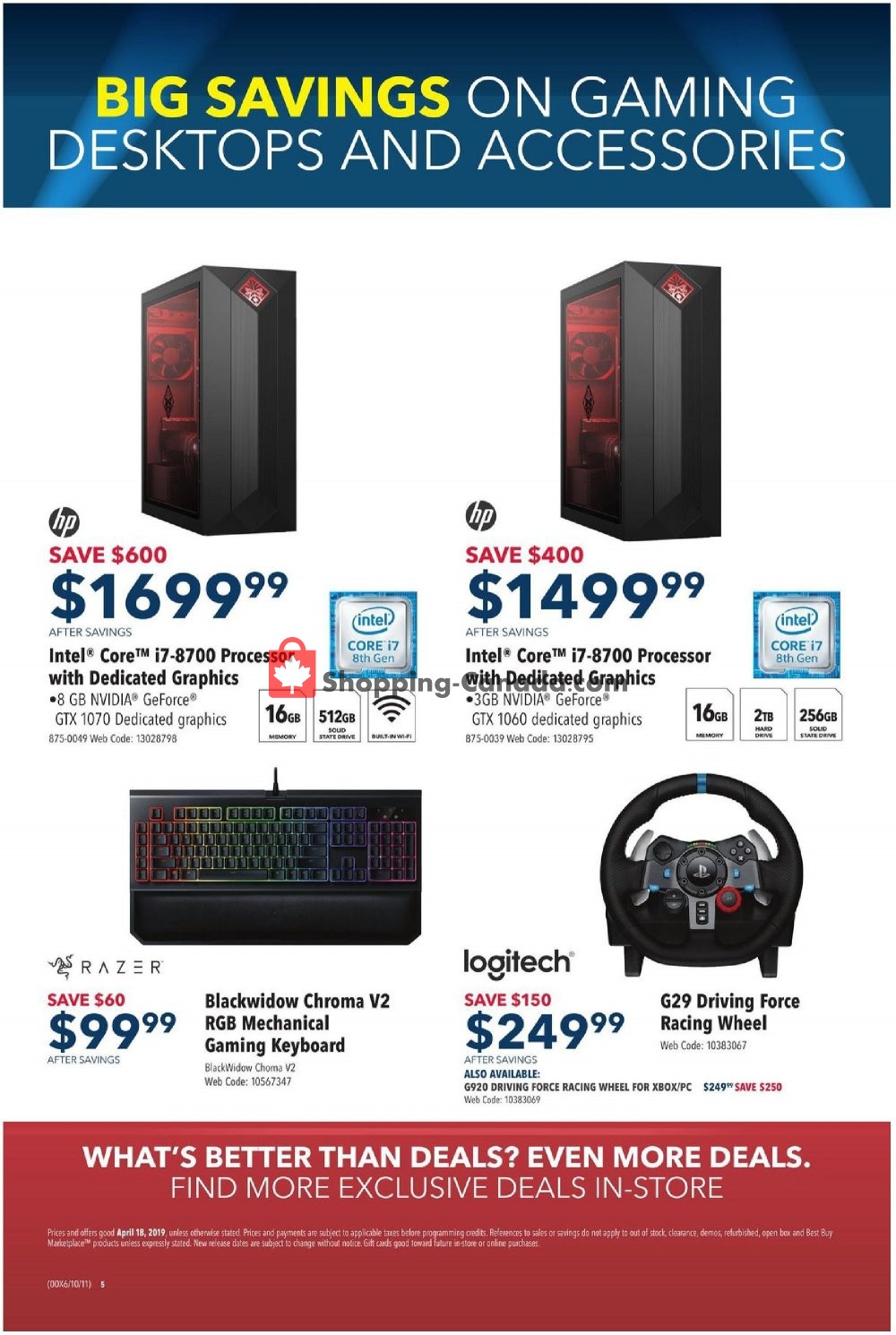 Best Buy flyer from Thursday April 18, 2019 to Thursday April 18, 2019 - page 5