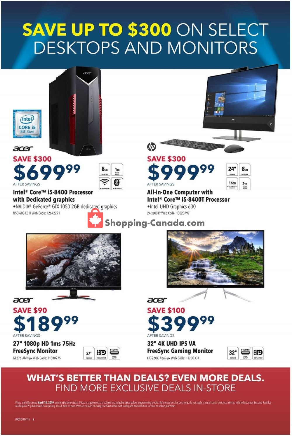 Best Buy flyer from Thursday April 18, 2019 to Thursday April 18, 2019 - page 6