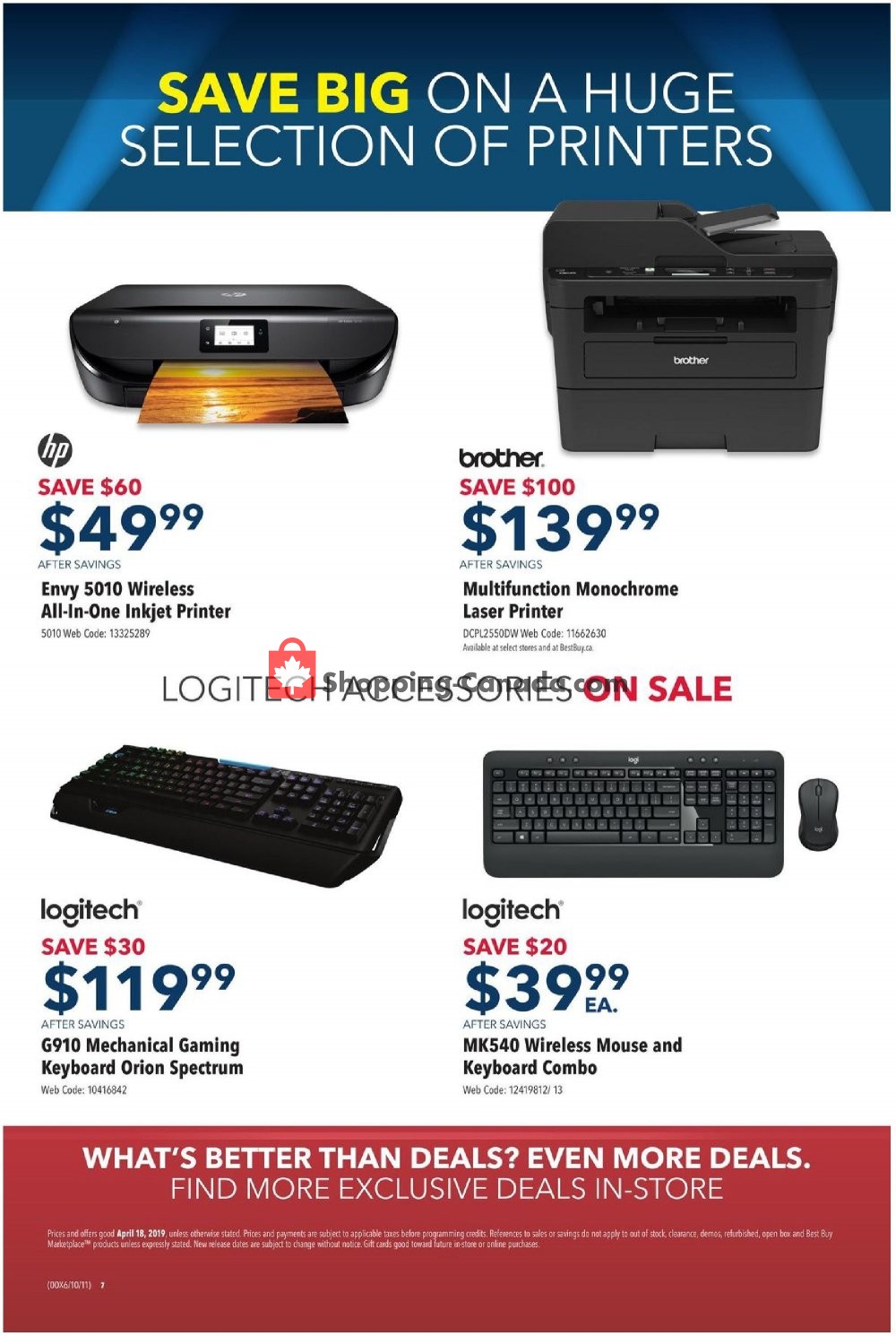 Best Buy flyer from Thursday April 18, 2019 to Thursday April 18, 2019 - page 7