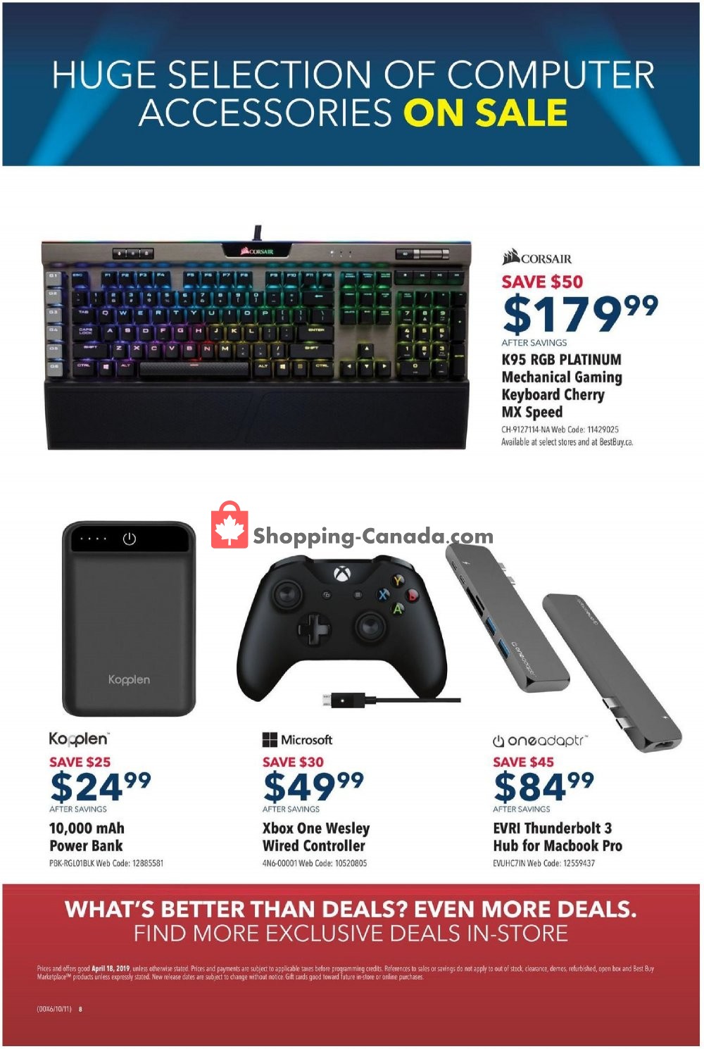 Best Buy flyer from Thursday April 18, 2019 to Thursday April 18, 2019 - page 8