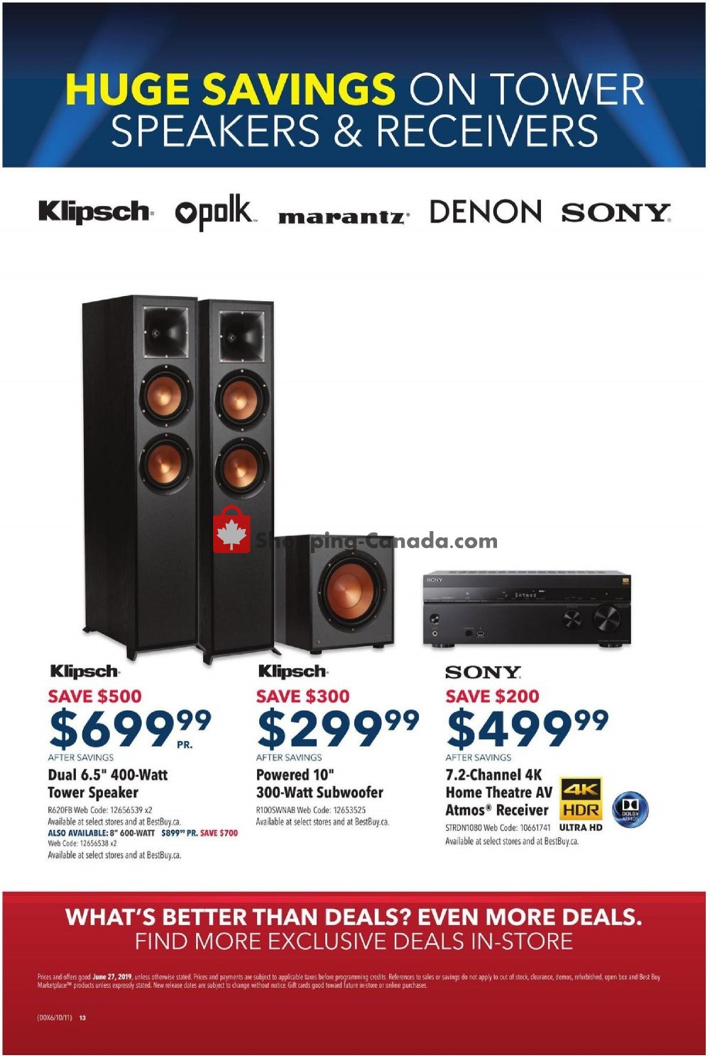 Best Buy flyer from Thursday June 27, 2019 to Thursday June 27, 2019 - page 13